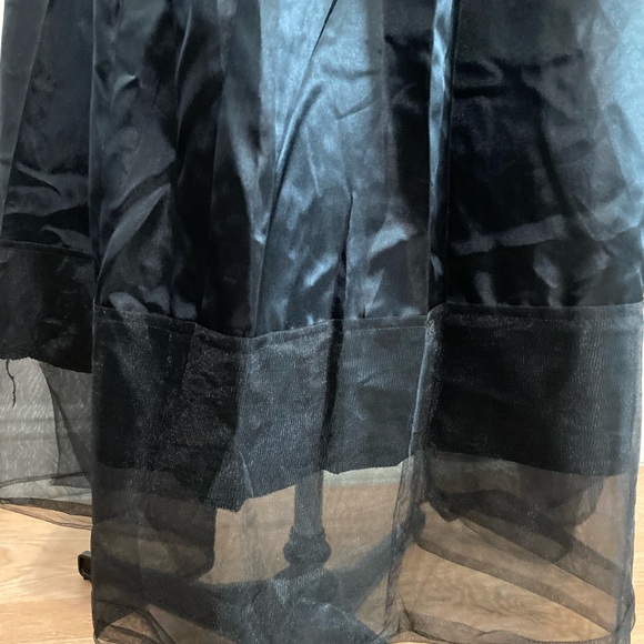 🎃NWT DOSE black sleeveless maxi  gothic 3 different fabrics dress XL - Picture 8 of 16